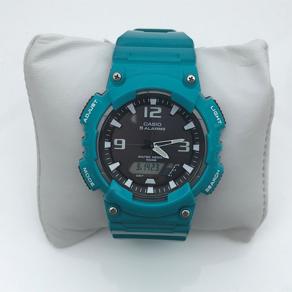 Casio Men Watch Blue AQ-S810W WR Self-Charging Sol - Picture 7 of 8